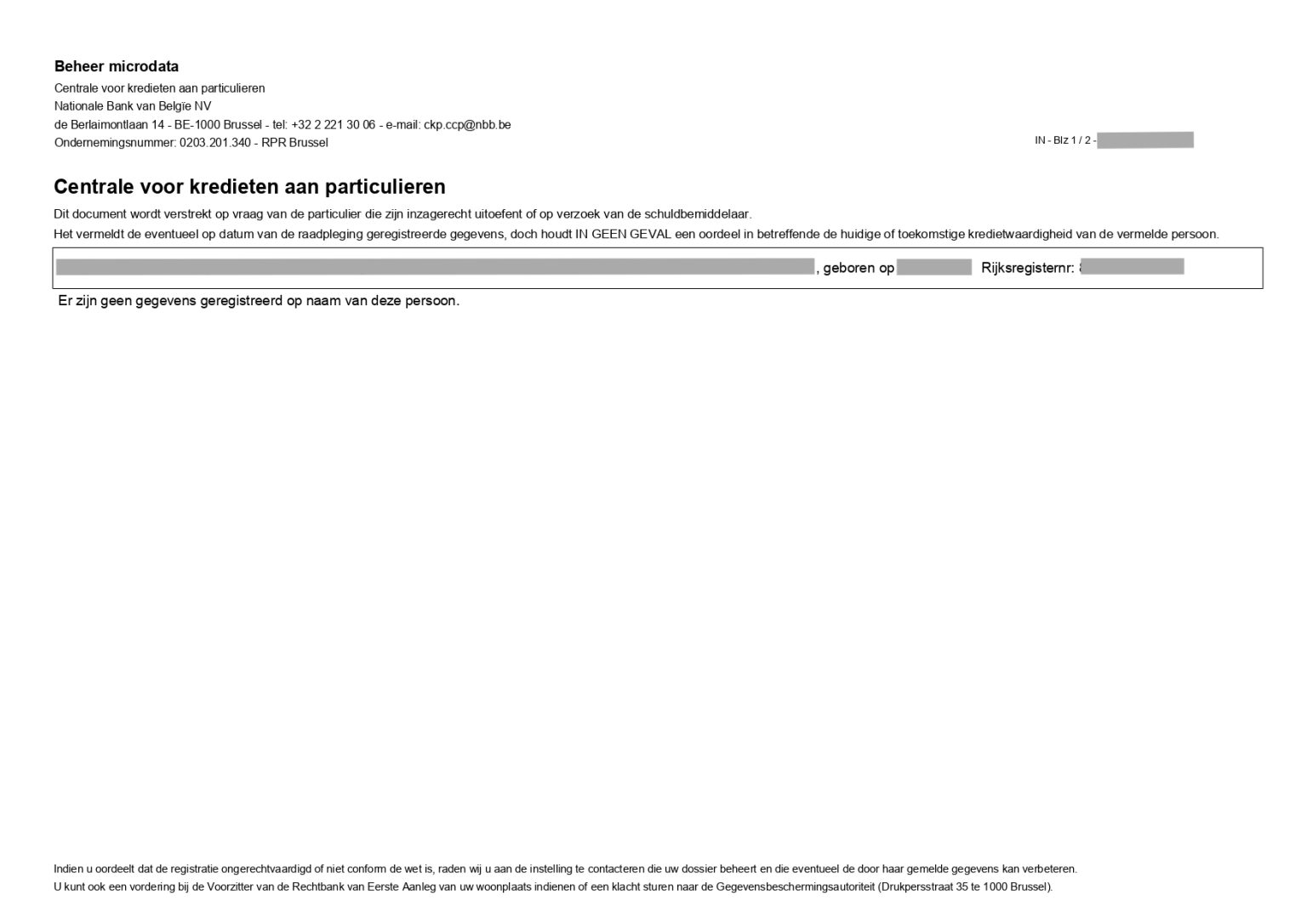 Certified Translation of a Credit Check from Dutch to English ...